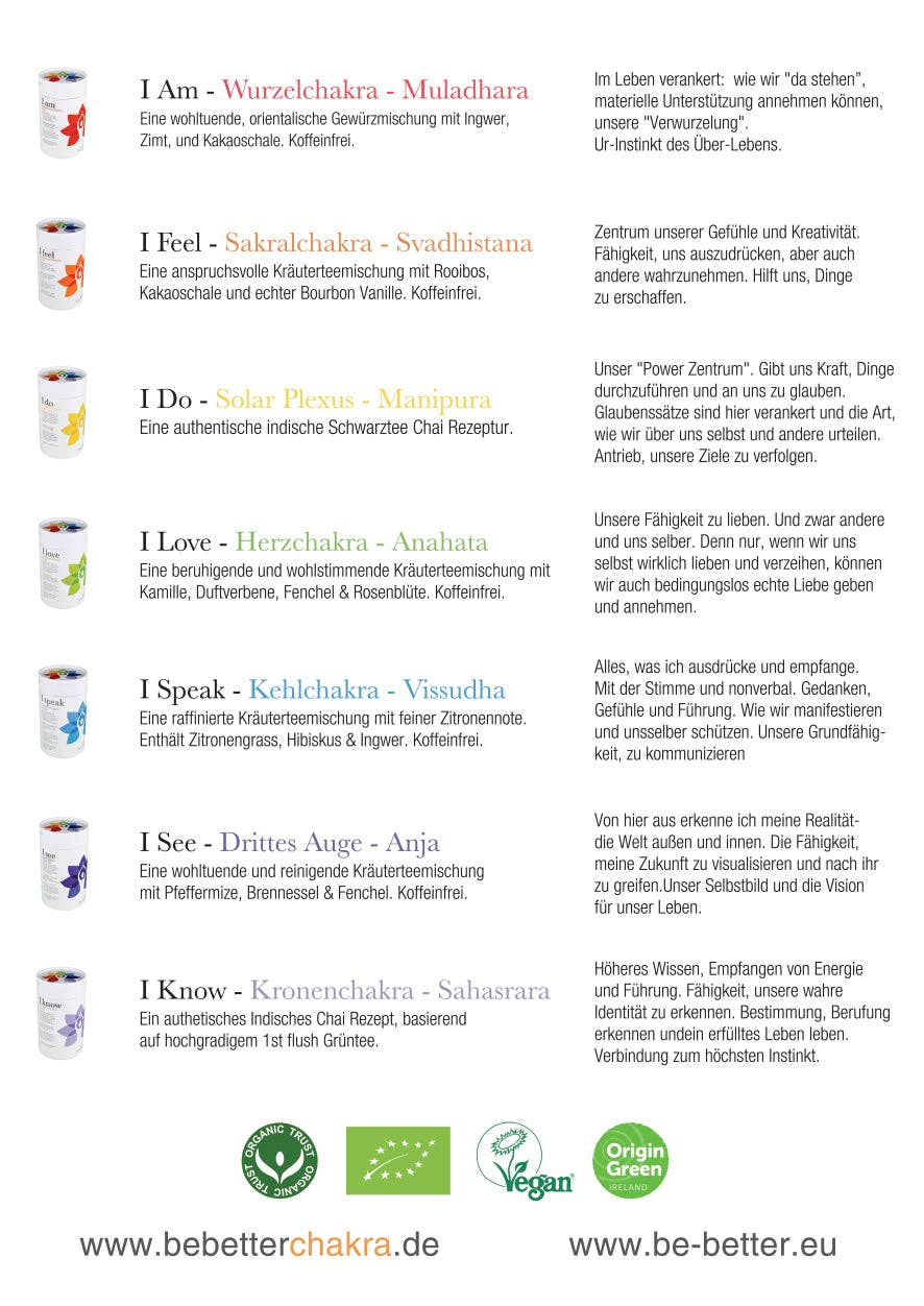 Tee • Sakralchakra • Svadhistana