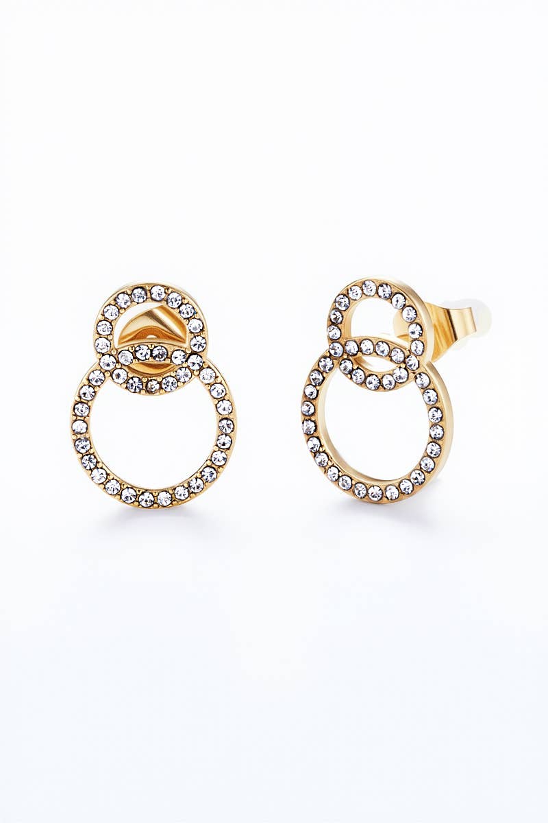 Ohrringe Kreise - Edelstahl