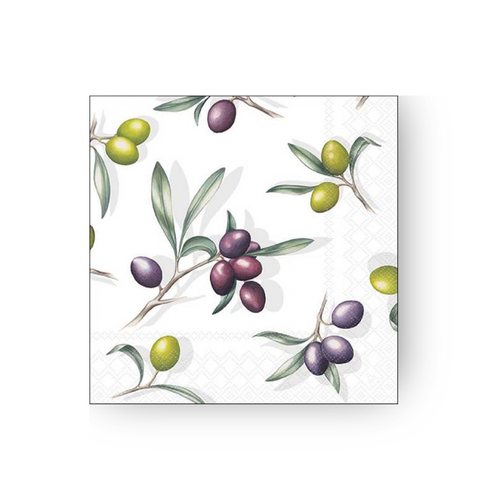 Papierserviette M - Delicious Olives
