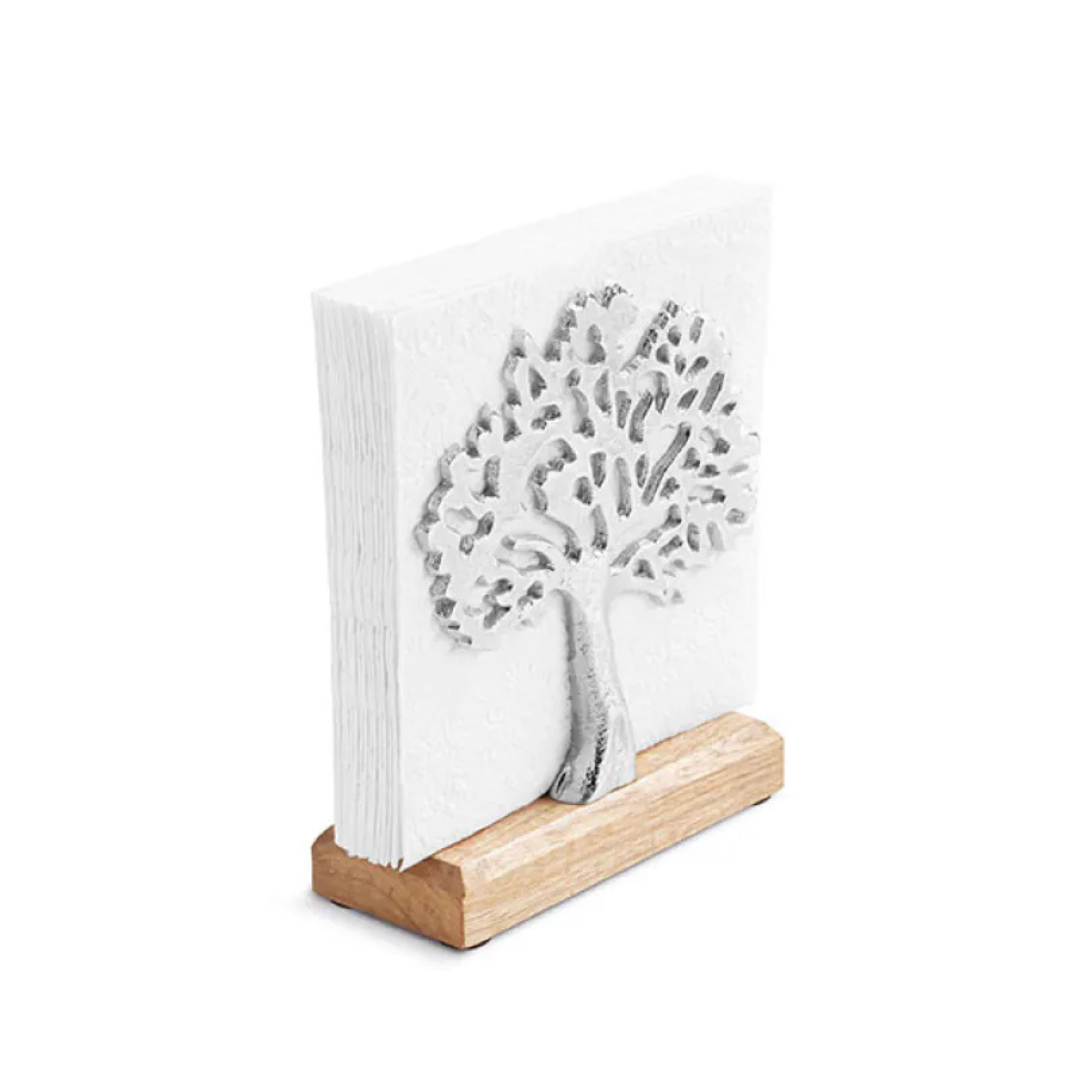 Serviettenhalter - Holz/Metall