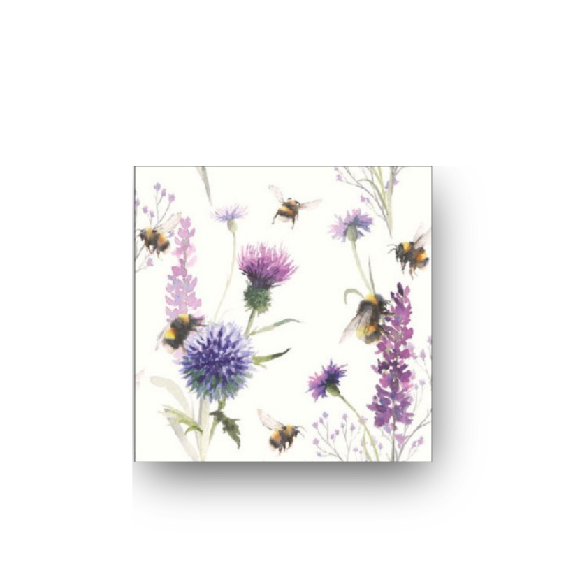 Papierserviette S • Bumblebees in the meadow