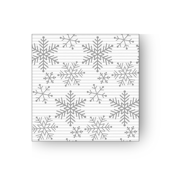 Papierserviette M • Falling Crystal Silver