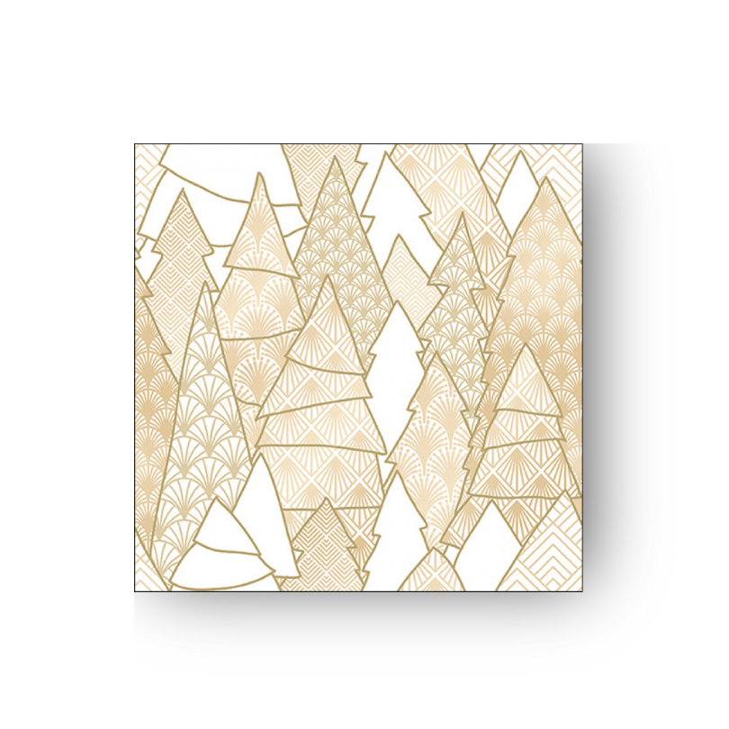 Papierserviette M • Luxury Trees Gold