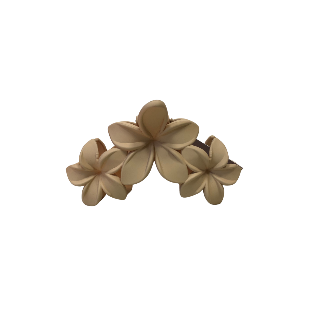 Haarspangen 3-Blüten Creme