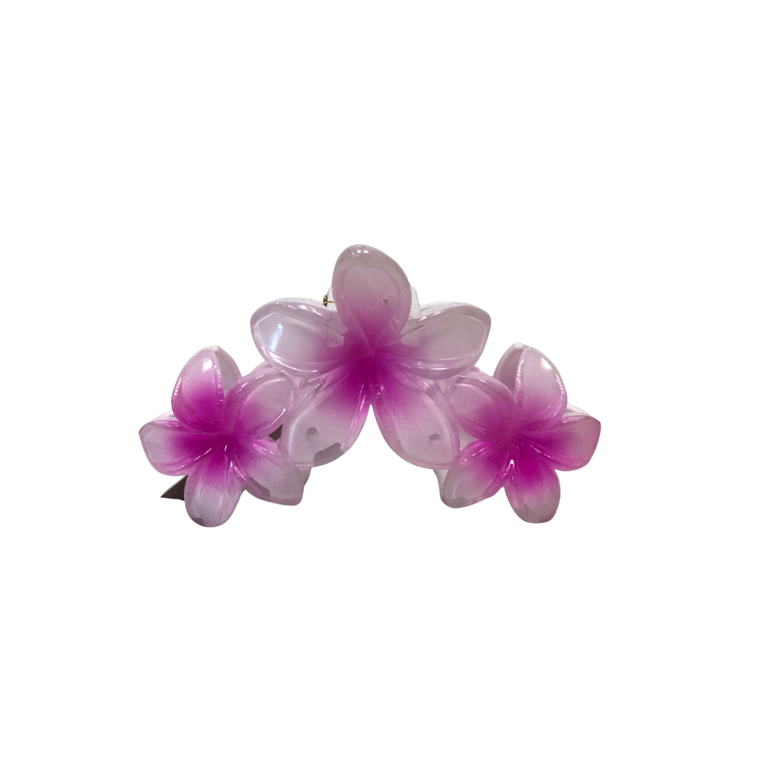 Haarspangen 3er-Blüten Rosa