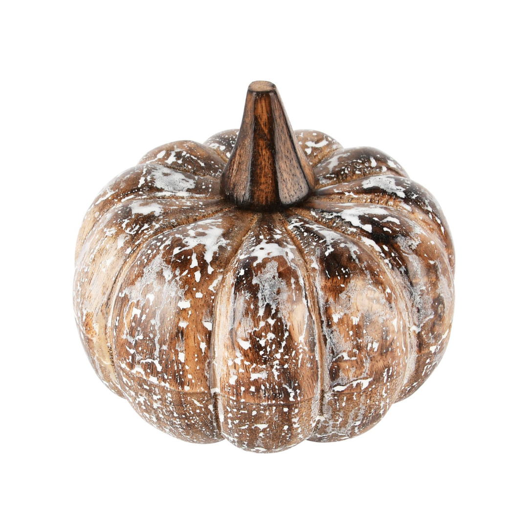 Deko-Kürbis - Holz natur