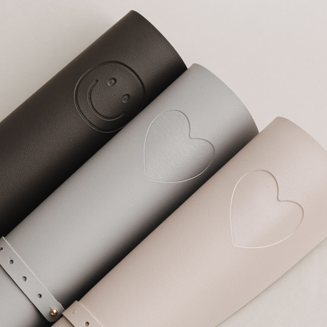 Schreibtischunterlage - Herz grau