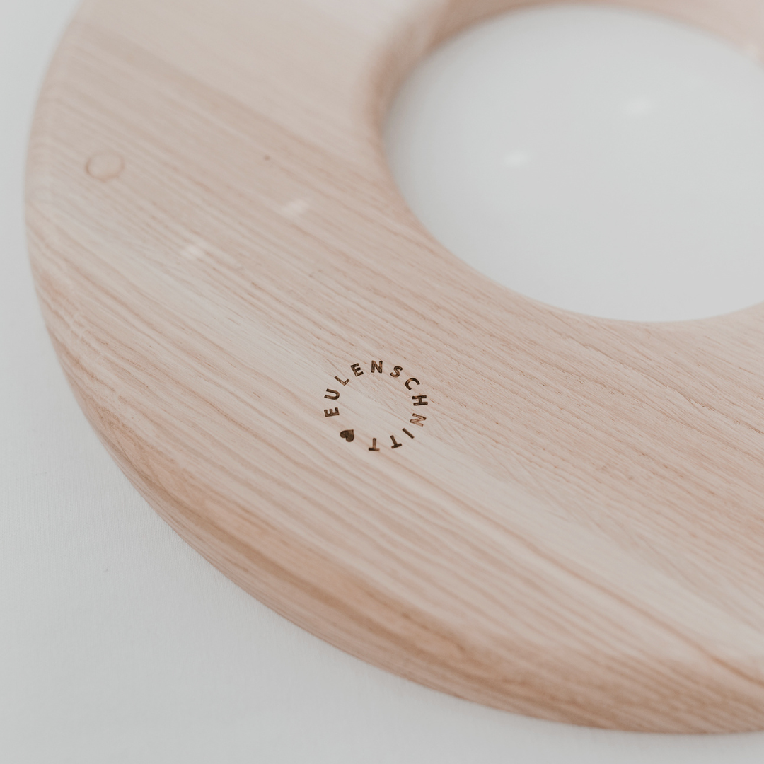 Tablett Servierbrett - mit Loch - Schönes buntes Leben