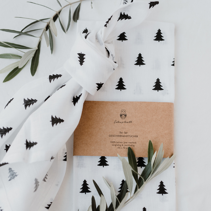 Geschirrtuch • 100% Leinen • Tannen