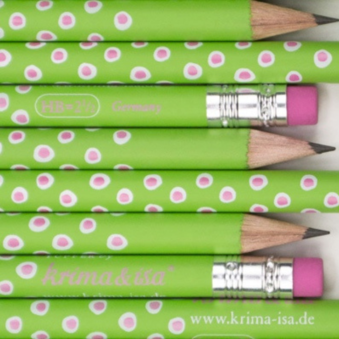 Bleistift - Tupfen grün