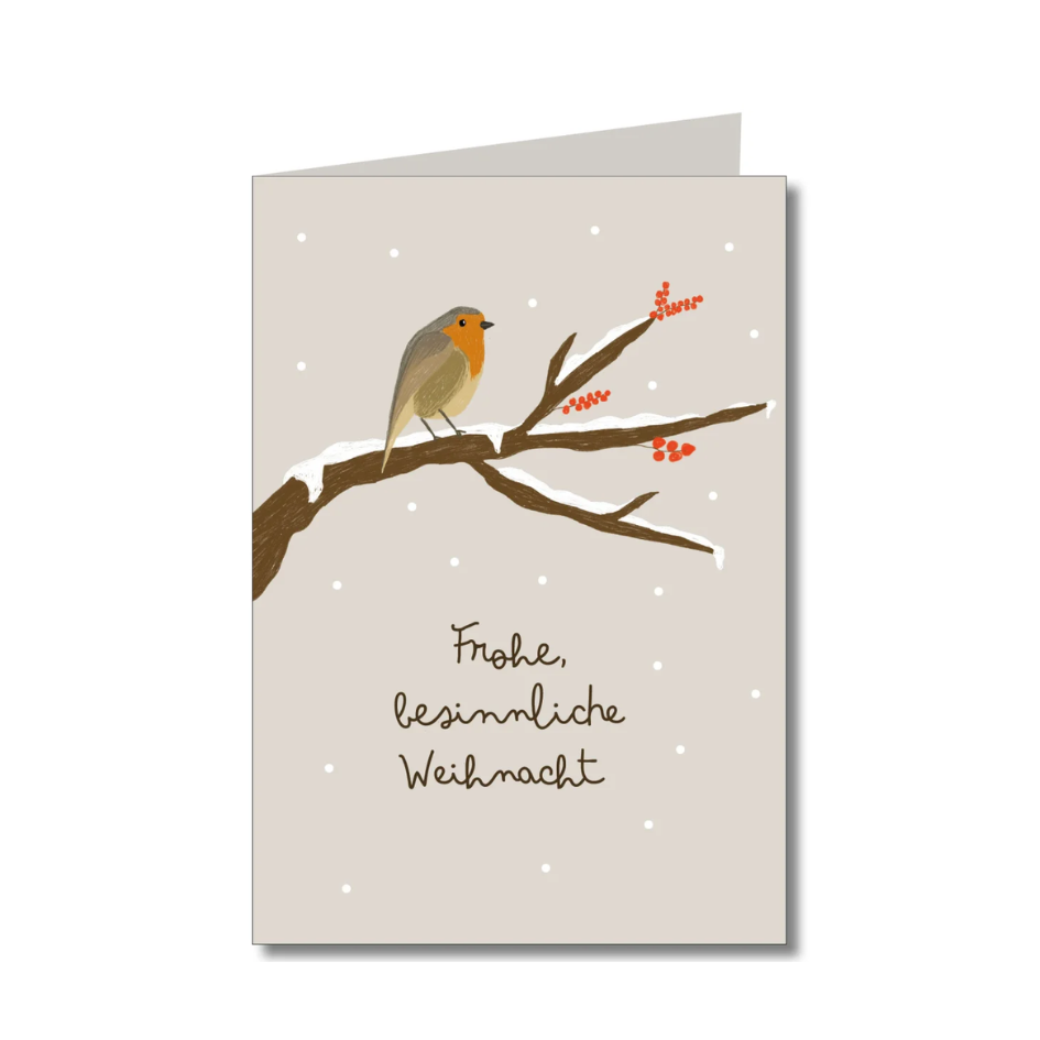 Doppelkarte m. Umschlag • Frohe besinnliche Weihnacht