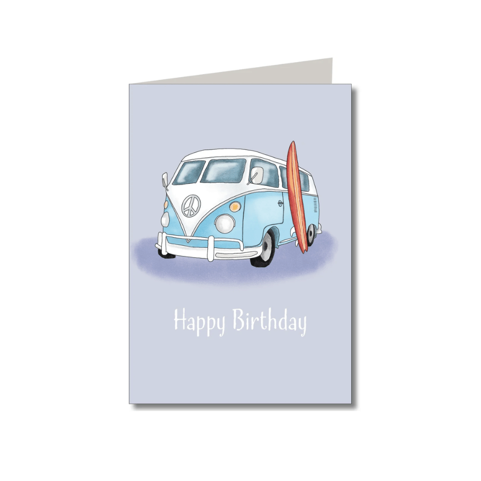 Doppelkarte mit Umschlag - Happy Birthday Bulli