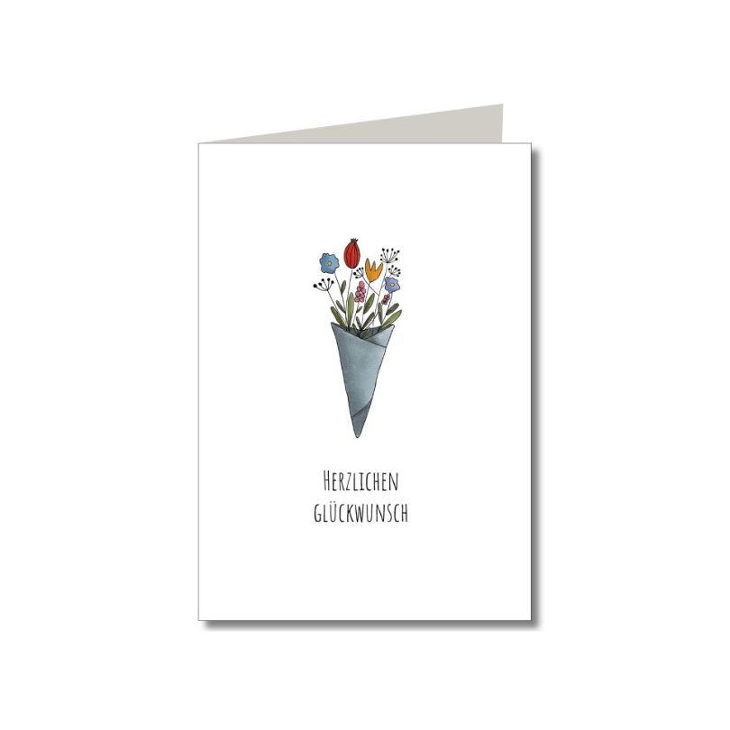 Doppelkarte • Herzlichen Glückwunsch