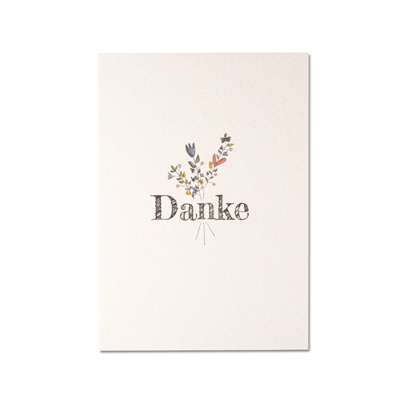 Postkarte • Danke Blumenstrauss