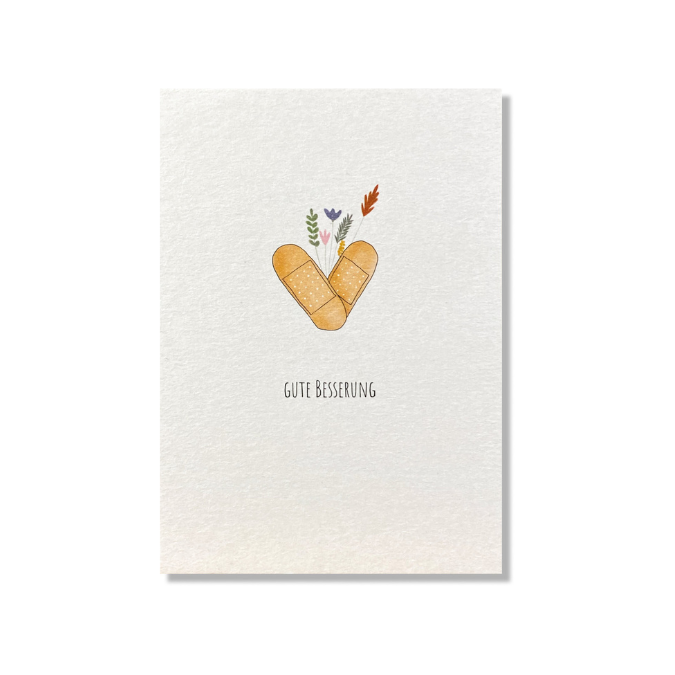 Postkarte • Gute Besserung
