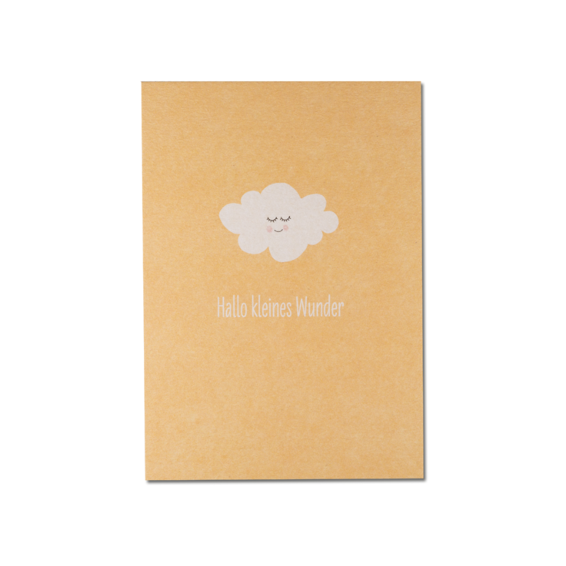 Postkarte • Geburt • Hallo kleines Wunder