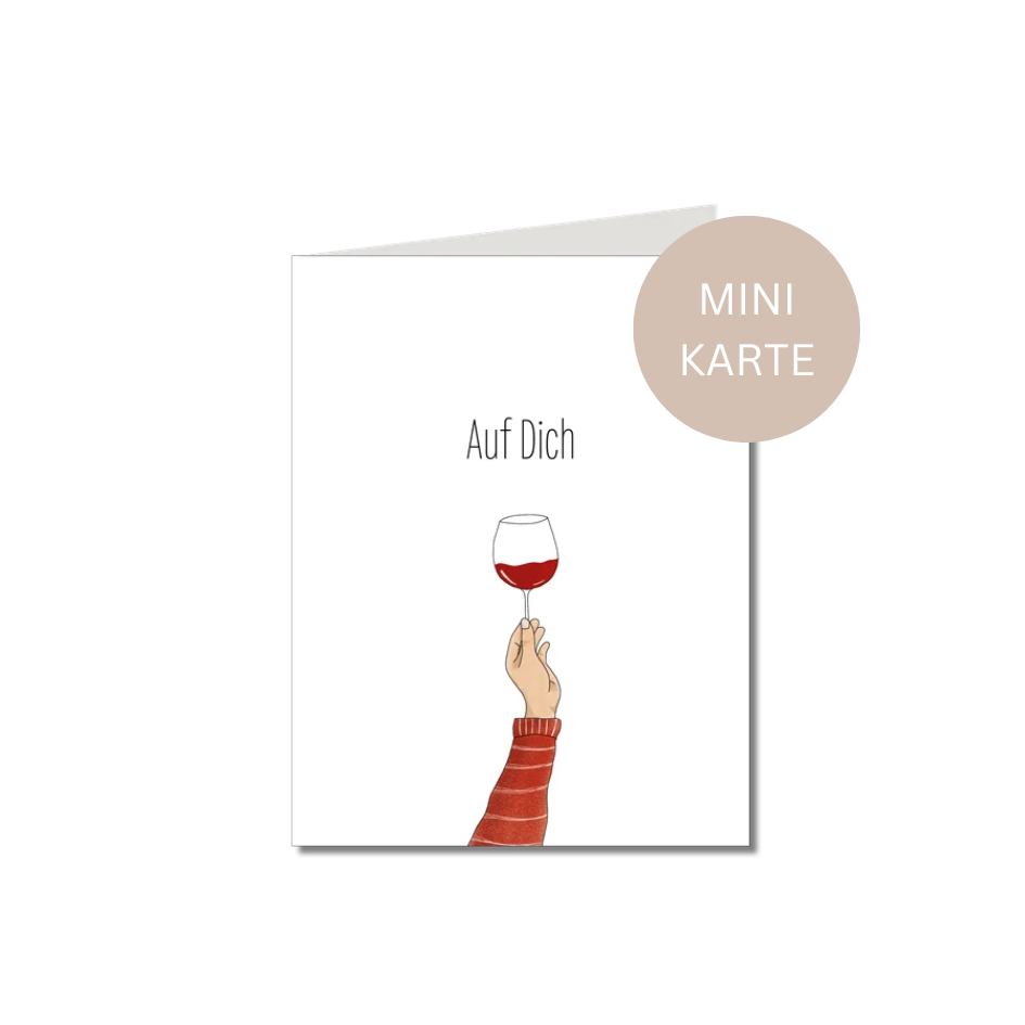 Karte Mini • Doppelkarte • Auf Dich