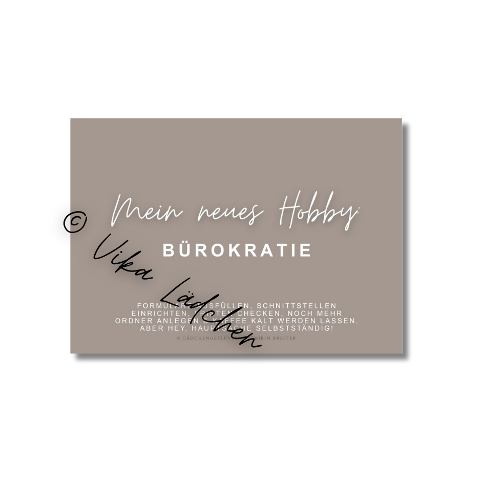 Postkarte • Bürokratie