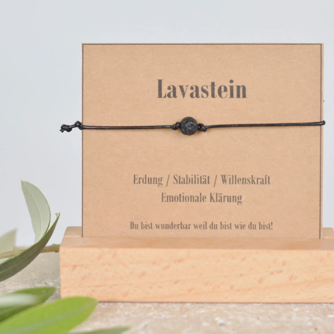 Armband - Leder mit Lava