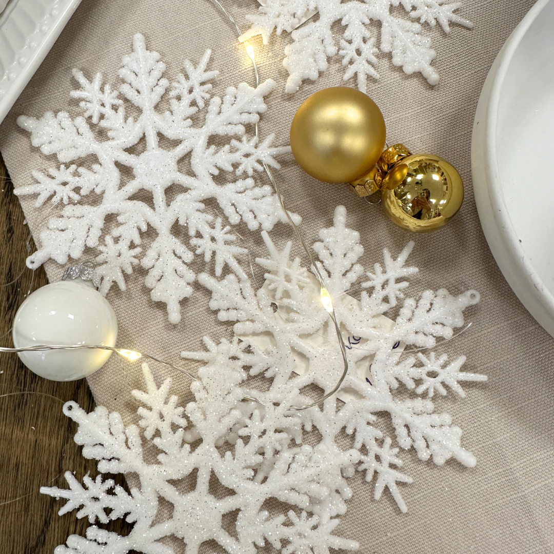 Dekohänger - Schneeflocke Glitzer