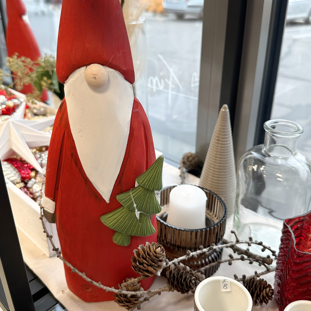 Holz-Wichtel Santa – skandinavische Weihnachtsdekoration