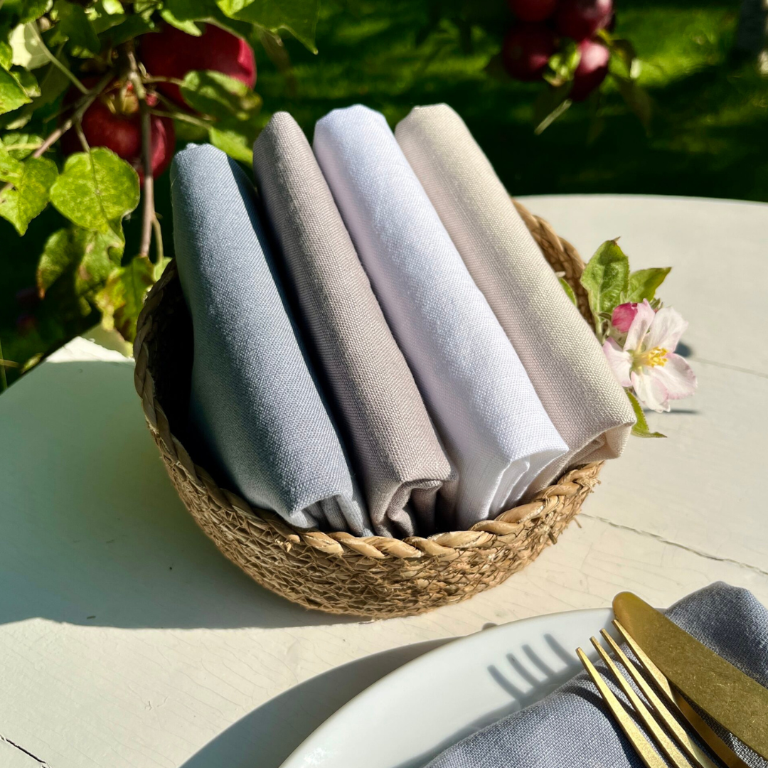 Serviette Leinen - warm grey