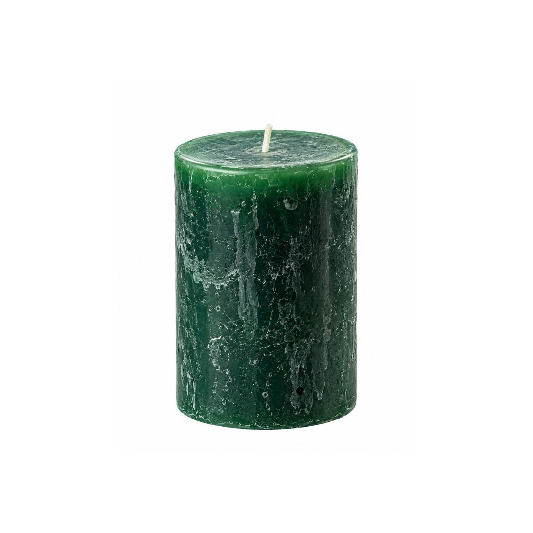 Stumpenkerze - Rustic Safe Candle - wintergrün