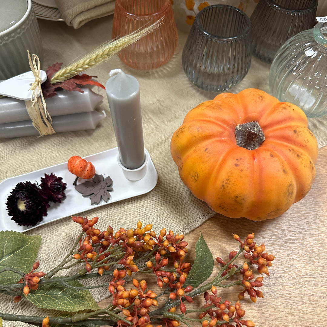 Kürbis - Deko - kunst orange