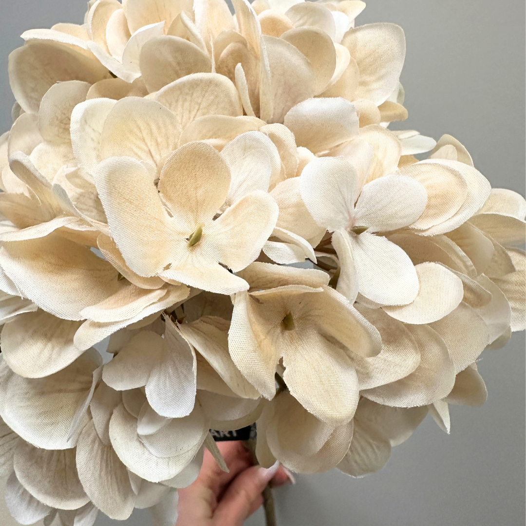 Kunstblume - Hortensie creme
