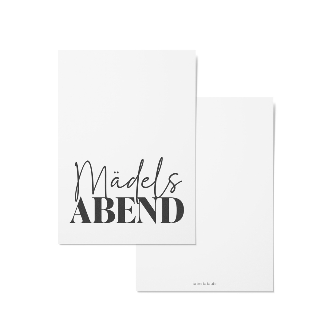 Postkarte • MädelsAbend