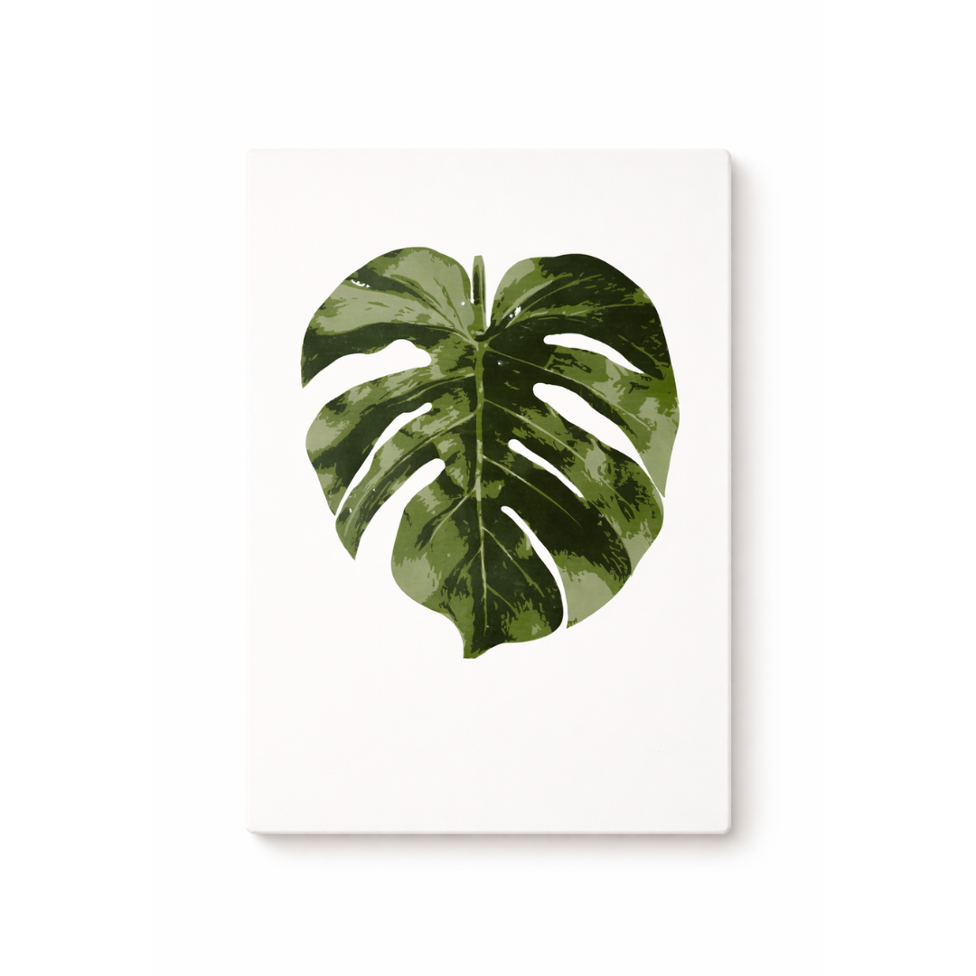 Holzschild - Monstera