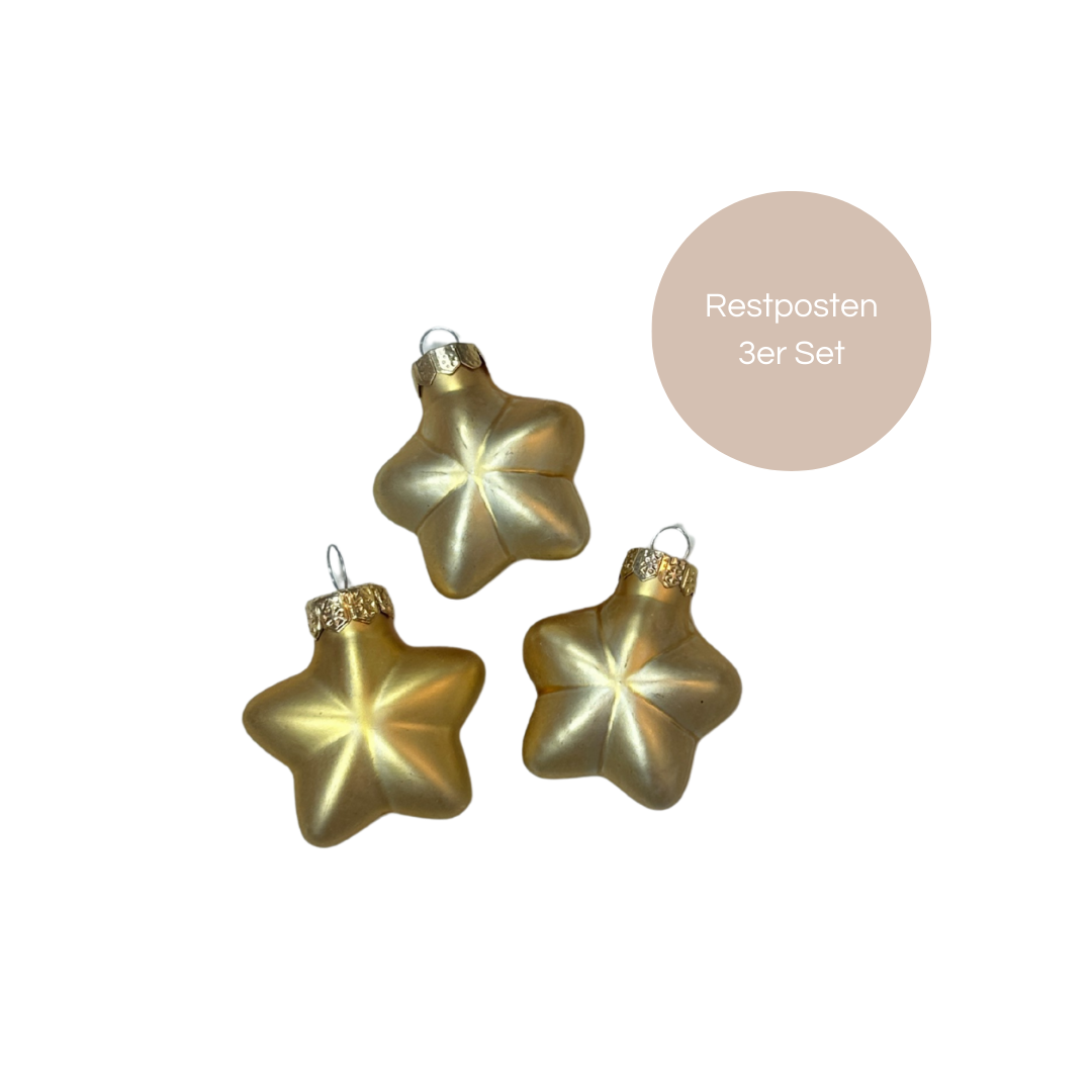 Weihnachtskugeln - SET Sterne gemixt *RESTPOSTEN*