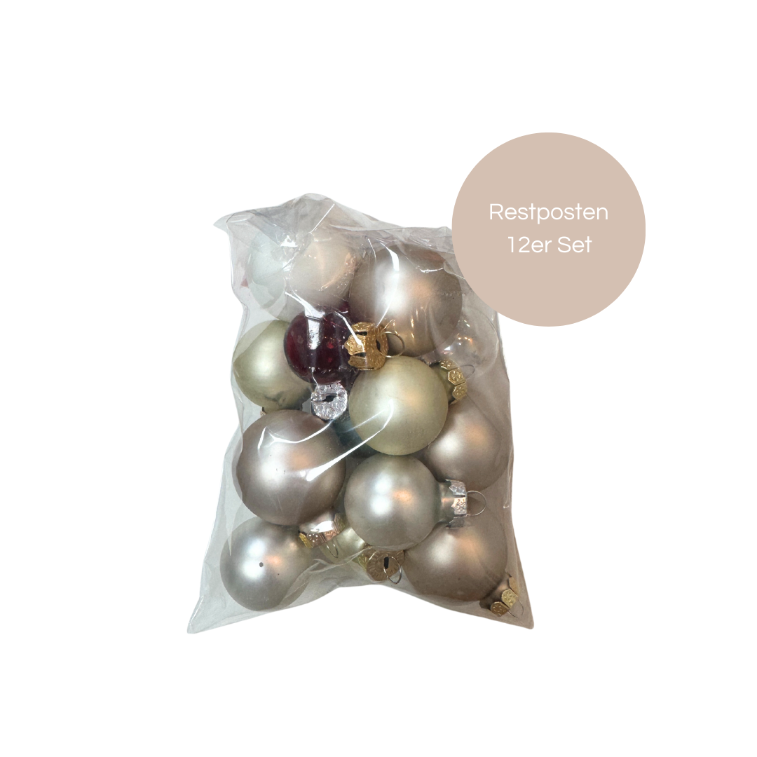 Weihnachtskugeln - 12er SET gemixt *RESTPOSTEN*