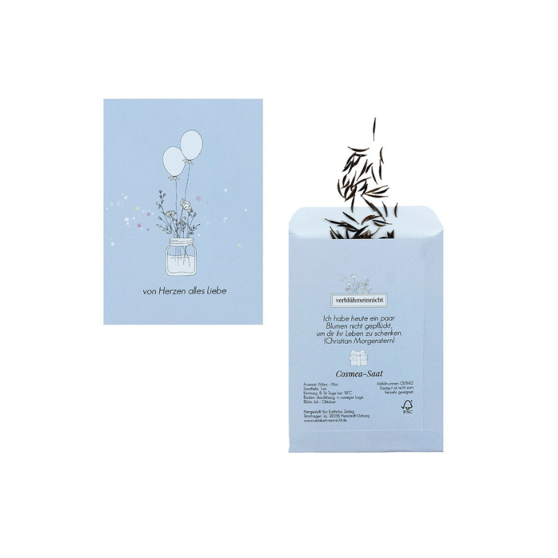 Blumensaat • Geschenk • Von Herzen alles Gute
