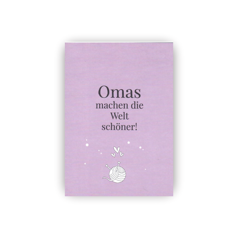 Postkarte • Omas machen die Welt schöner