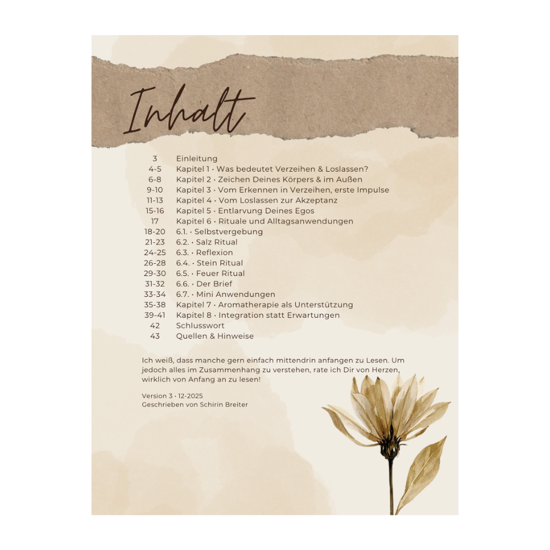 Digitales Buch - Loslassen & Verzeihen
