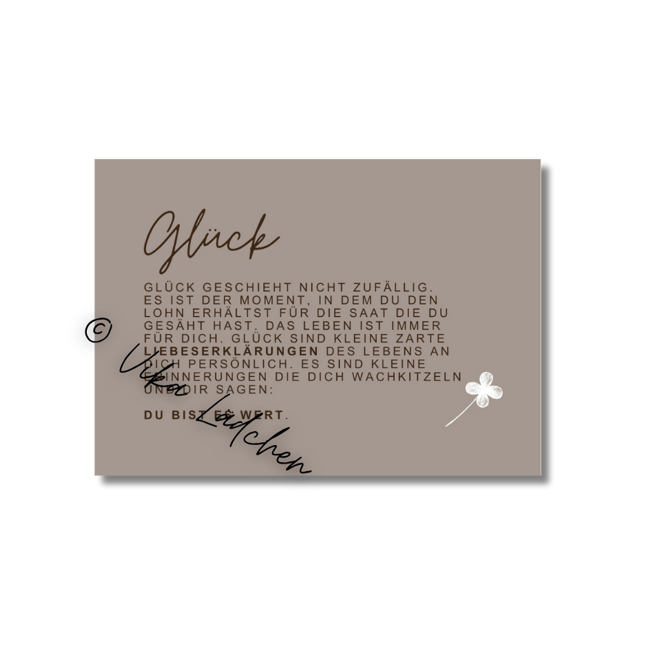Postkarte • Glück