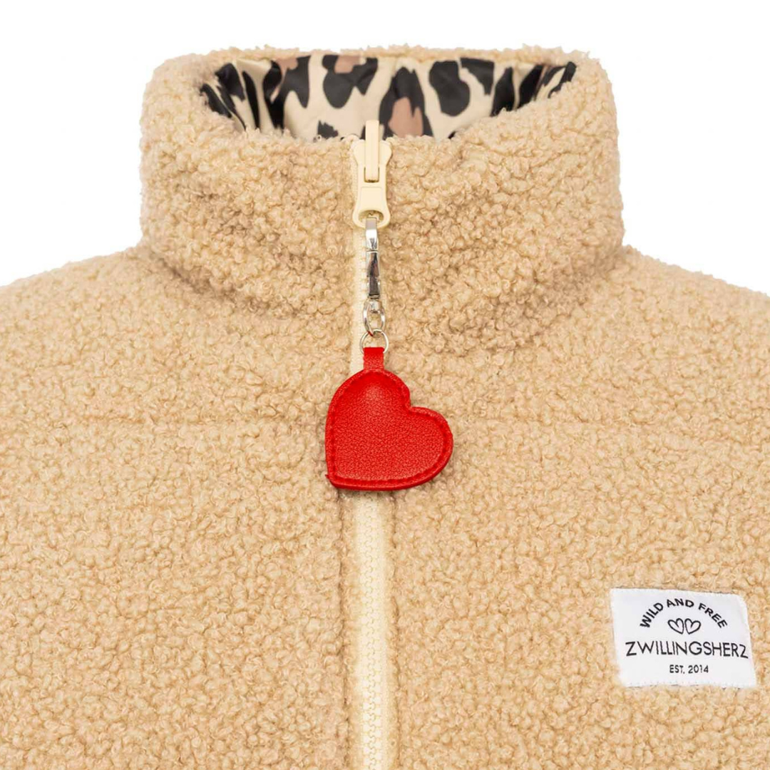 Wendeweste - Leo Teddy beige