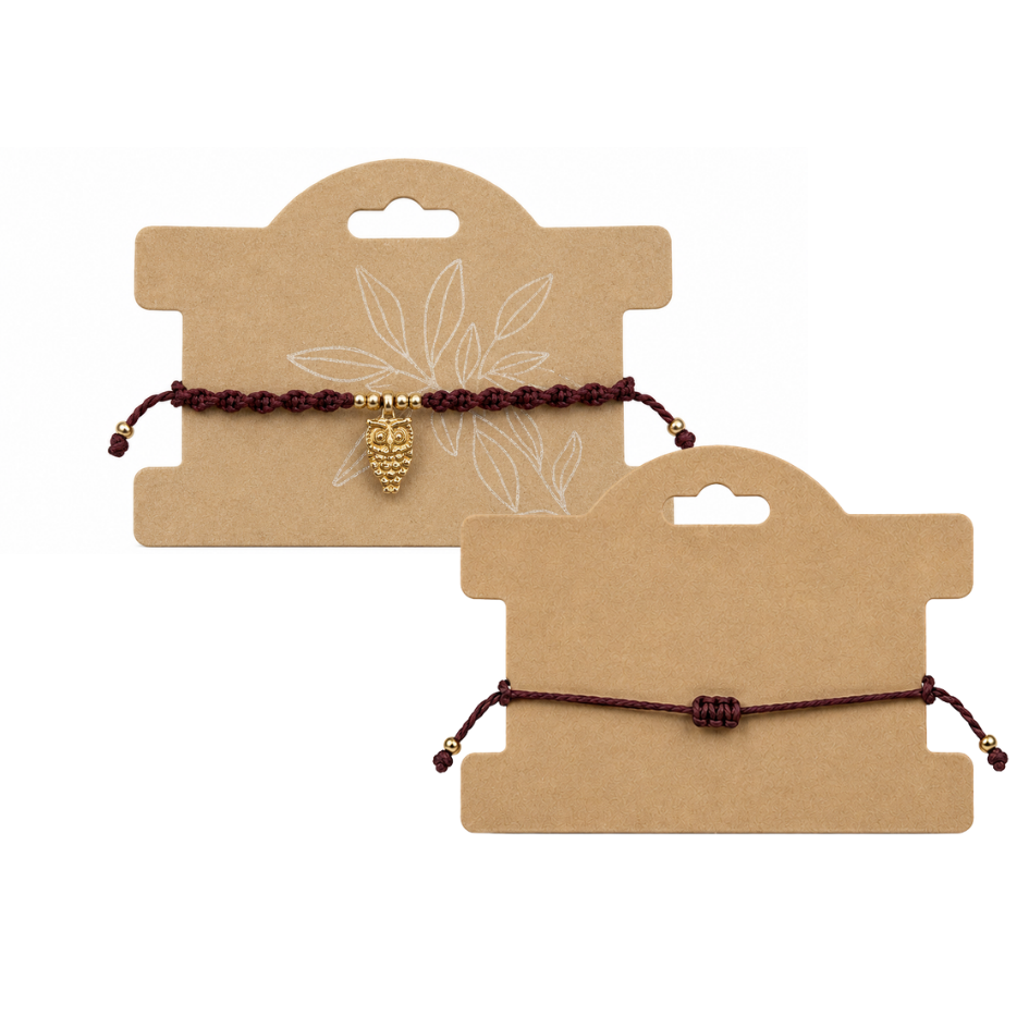 Armband bordeaux mit Anhänger