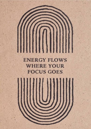 Karte - Postkarte - Energy Flows where focus - zum Schließen ins Bild klicken