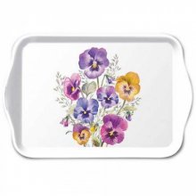 Tray - Melamin - Tablett - Pansies