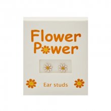 Ohrstecker - Flower Power - Daisy - white gold