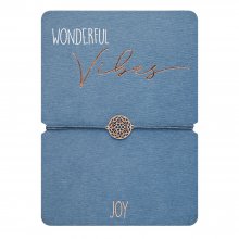 Armband VIBES - Joy - rosé blau