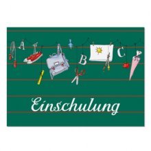 Postkarte - Einschulung