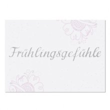 Postkarte - Frühlingsgefühle Silber