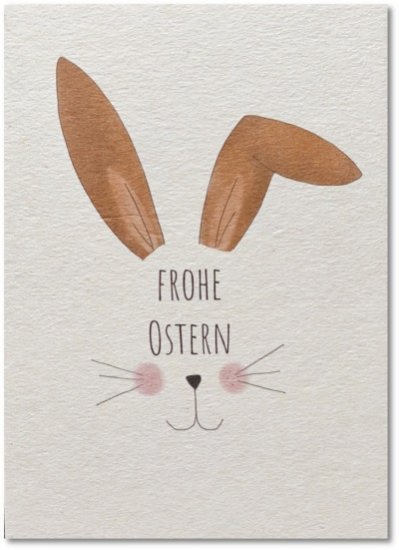 Postkarte - Osterhase - zum Schließen ins Bild klicken