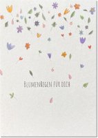 Postkarte - Blumenregen für Dich