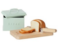 Zubehör - Miniatur Brot Box Brett Messer - Maus