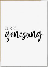 Postkarte - Minimal - Zur Genesung