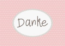 Postkarte QUER - Danke